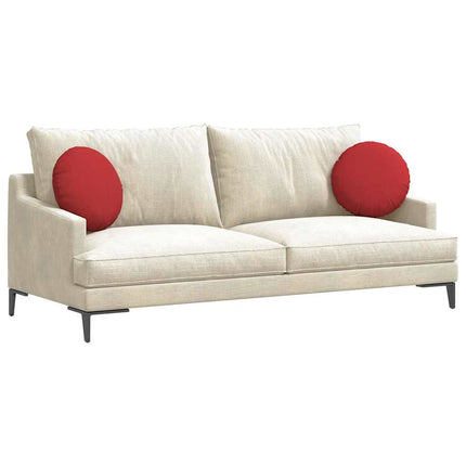 Sittkuddar 2 pcs Röd Ø40 x 13 cm tyg
