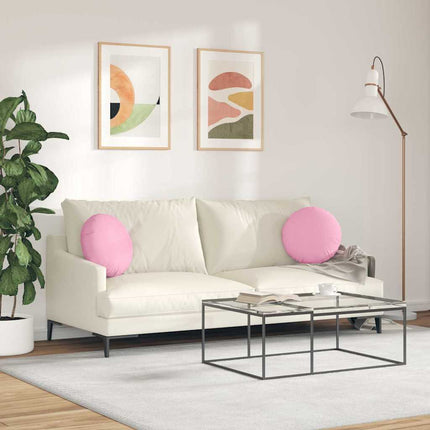 Sittkuddar 2 pcs Rosa Ø40 x 13 cm tyg