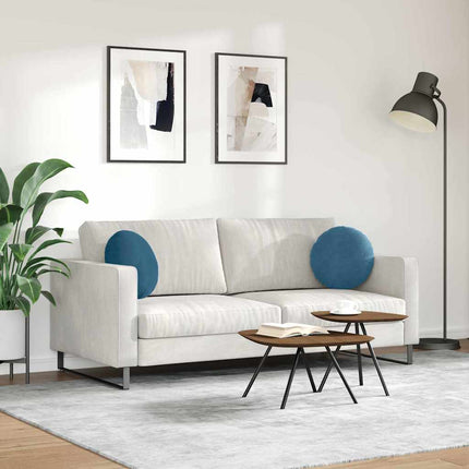 Sittkuddar 2 pcs Blå Ø 40 x 13 cm Sammet