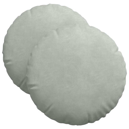 Sittkuddar 2 pcs Ljusgrå Ø 40 x 13 cm Sammet