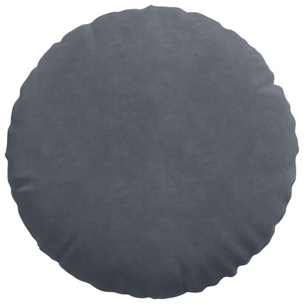 Sittkuddar 2 pcs Mörkgrå Ø 40 x 13 cm Sammet