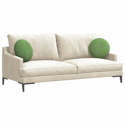 Sittkuddar 2 pcs Ljusgrön Ø 40 x 13 cm Sammet