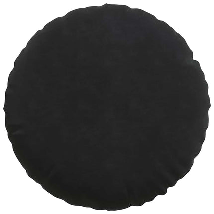 Sittkuddar 2 pcs Svart Ø 40 x 13 cm Sammet