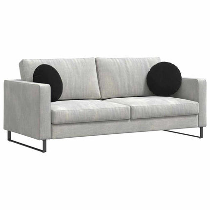 Sittkuddar 2 pcs Svart Ø 40 x 13 cm Sammet
