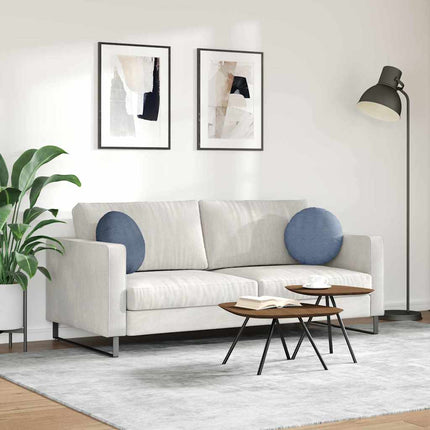 Sittkuddar 2 pcs Blå Ø 40 cm Kordread tyg