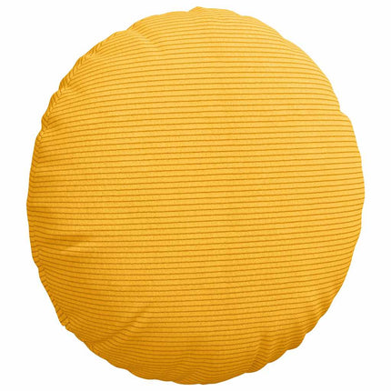 Sittkuddar 2 pcs Ljusgul Ø 40 cm Kordread tyg