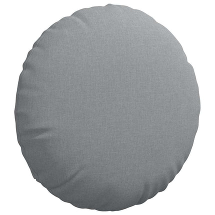 Sittkuddar 2 pcs Ljusgrå Ø50 x 19 cm tyg