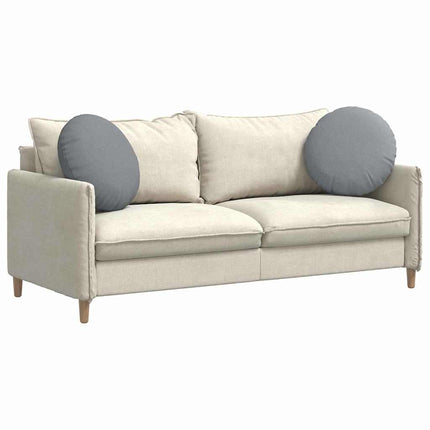 Sittkuddar 2 pcs Ljusgrå Ø50 x 19 cm tyg