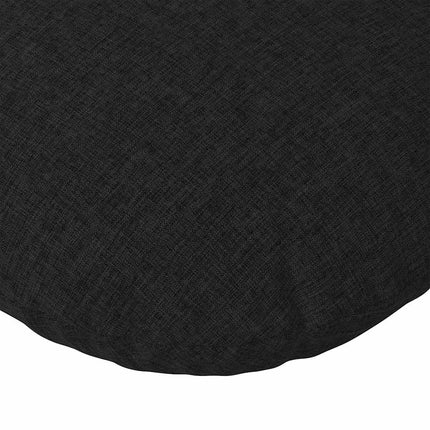 Sittkuddar 2 pcs Svart Ø50 x 19 cm tyg