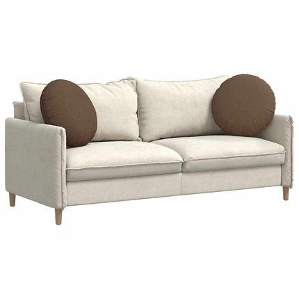 Sittkuddar 2 pcs Brun Ø50 x 19 cm tyg