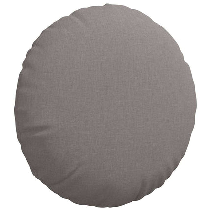 Sittkuddar 2 pcs Taupe Ø50 x 19 cm tyg