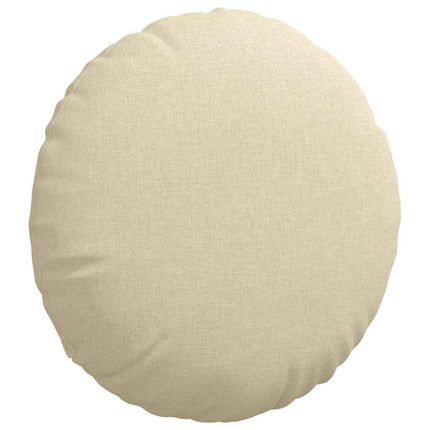 Sittkuddar 2 st tyg Kräm Ø50 x 19 cm