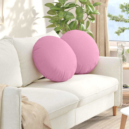 Sittkuddar 2 pcs Rosa Ø50 x 19 cm tyg