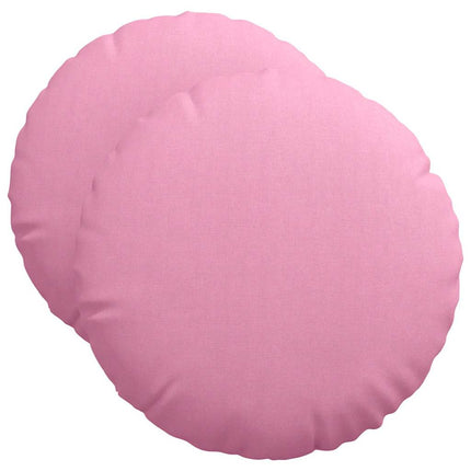 Sittkuddar 2 pcs Rosa Ø50 x 19 cm tyg