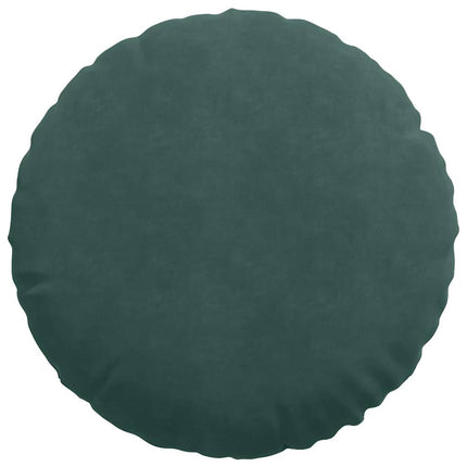 Sittkuddar 2 pcs Mörkgrön Ø50 x 19 cm Sammet