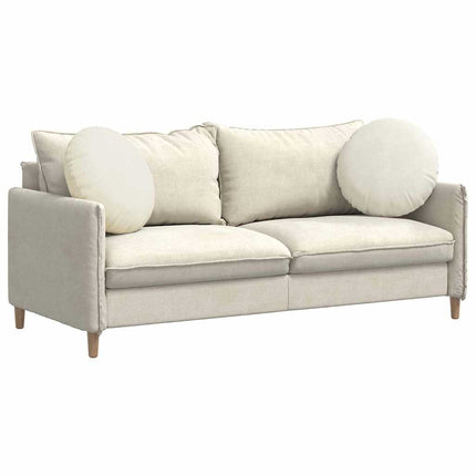 Sittkuddar 2 pcs Kräm Ø50 x 19 cm Sammet