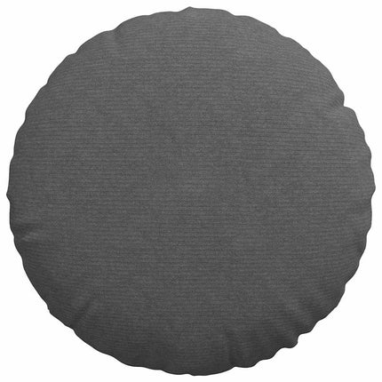 Sittkuddar 2 pcs Mörkgrå Ø50 x 19 cm Kordread tyg