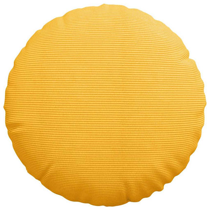 Sittkuddar 2 pcs Ljusgul Ø50 x 19 cm Kordread tyg