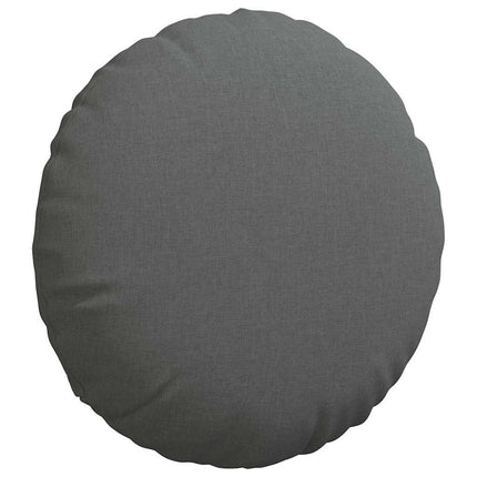 Sittkuddar 2 pcs Mörkgrå Ø60 x 21 cm tyg