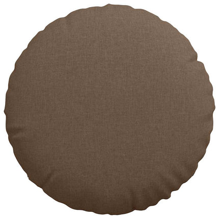 Sittkuddar 2 st tyg Brun Ø60 x 21 cm