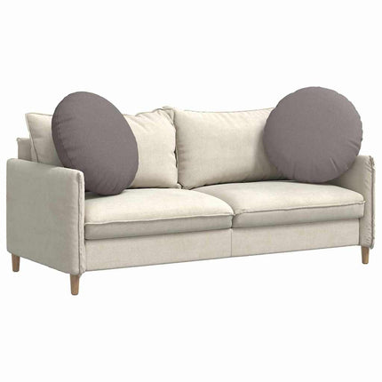 Sittkuddar 2 pcs Taupe Ø60 x 21 cm tyg