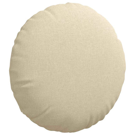 Sittkuddar 2 st tyg Kräm Ø60 x 21 cm
