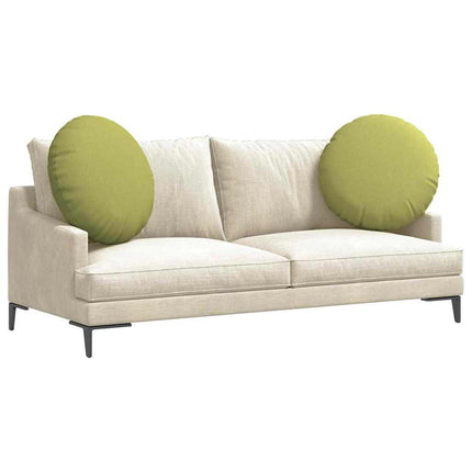Sittkuddar 2 pcs Ljusgrön Ø60 x 21 cm tyg