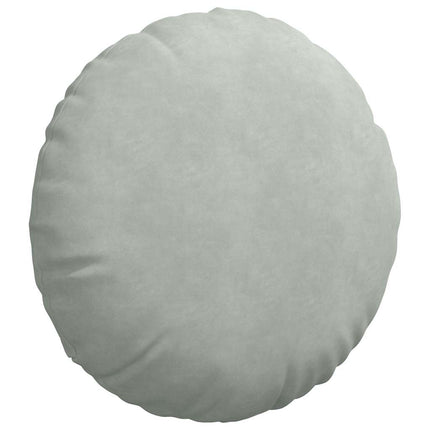 Sittkuddar 2 pcs Ljusgrå Ø60 x 21 cm Sammet