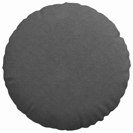 Sittkuddar 2 st Kordread tyg Mörkgrå Ø60 x 21 cm