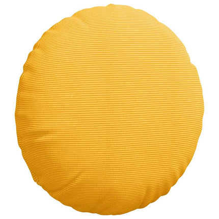 Sittkuddar 2 pcs Ljusgul Ø60 x 21 cm Kordread tyg