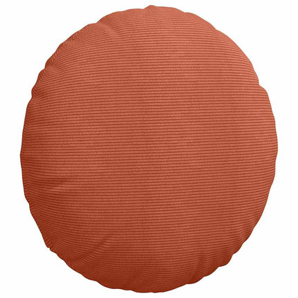 Sittkuddar 2 pcs Röd orange Ø60 x 21 cm Kordread tyg