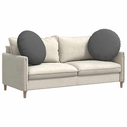 Sittkuddar 2 pcs Mörkgrå Ø80 x 29 cm tyg