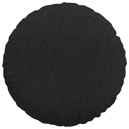 Sittkuddar 2 pcs Svart Ø80 x 29 cm tyg