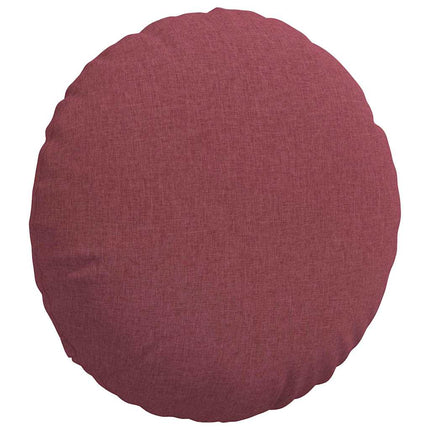 Sittkuddar 2 pcs Vinröd Ø80 x 29 cm tyg