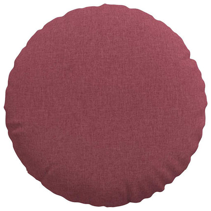 Sittkuddar 2 st tyg Vinröd Ø80 x 29 cm