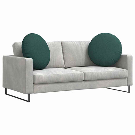 Sittkuddar 2 st tyg Mörkgrön Ø80 x 29 cm