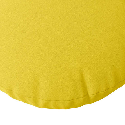 Sittkuddar 2 pcs Ljusgul Ø80 x 29 cm tyg
