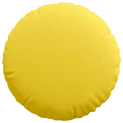 Sittkuddar 2 st tyg Ljusgul Ø80 x 29 cm