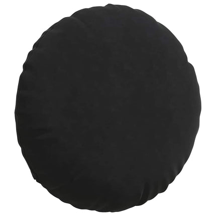 Sittkuddar 2 pcs Svart Ø 80 x 29 cm Sammet