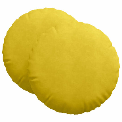 Sittkuddar 2 pcs Gul Ø 80 x 29 cm Sammet