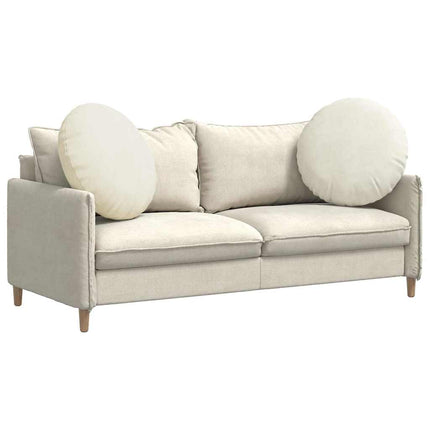 Sittkuddar 2 st Sammet Kräm Ø 80 x 29 cm