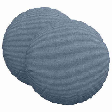 Sittkuddar 2 pcs Blå Ø 80 cm Kordread tyg