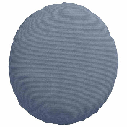 Sittkuddar 2 st Kordread tyg Blå Ø 80 cm