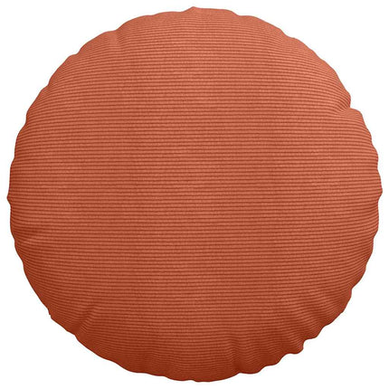 Sittkuddar 2 pcs Röd orange Ø 80 cm Kordread tyg