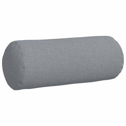 Bolsterkuddar 2 pcs Ljusgrå Ø 15 x 40 cm tyg