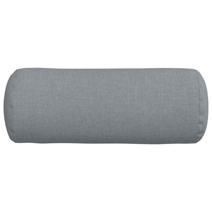 Bolsterkuddar 2 pcs Ljusgrå Ø 15 x 40 cm tyg