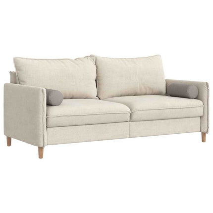 Bolsterkuddar 2 pcs Taupe Ø 15 x 40 cm tyg