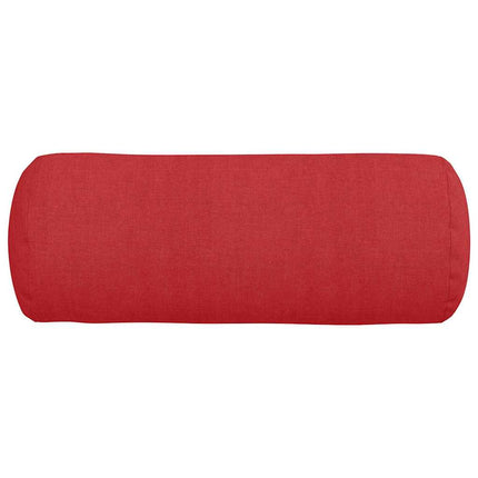 Bolsterkuddar 2 pcs Röd Ø 15 x 40 cm tyg