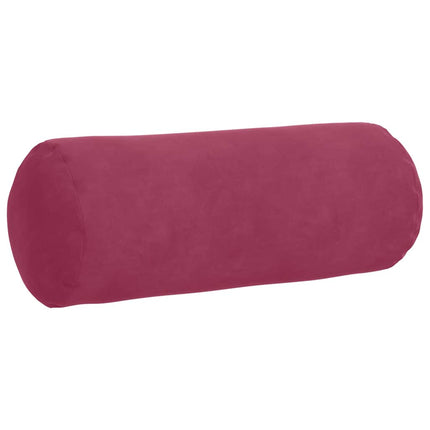 Bolsterkuddar 2 pcs Vinröd Ø 15 x 40 cm Kordread tyg