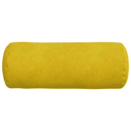 Bolsterkuddar 2 pcs Gul Ø 15 x 40 cm Kordread tyg